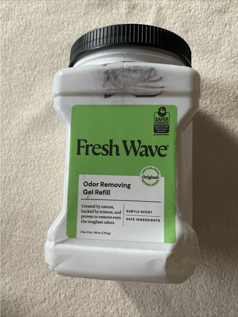 Original Odor Removing Gel Refill - White with Green Label